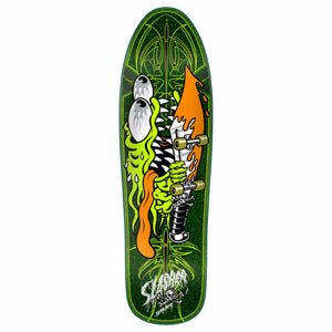 Meek Pinstripe Slasher Green Pro Skateboard Deck 9.23in x 31.67in Santa Cruz