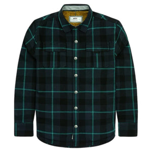 JETTY SHERPA LINED FLANNEL BLK MINT