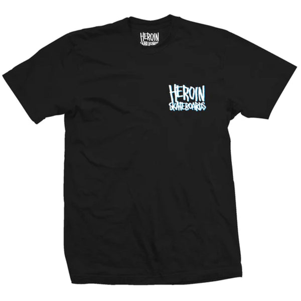 HEROIN SKATEBOARDS CURB KILLER WIDEBOY TEE front image