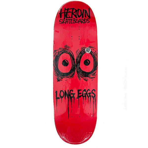 Heroin skateboards limited red long legs skateboard deck