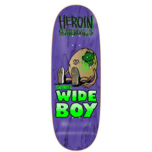 heroin skateboards signed swampy wide boy deck