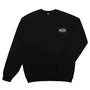 BLACK CREWNECK SWEATSHIRT LOSER MACHINE STREET SOUND FRONT IMAGE