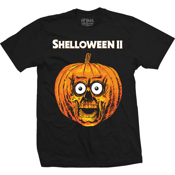 Heroin skateboards Shelloween 2 black orange the shirt