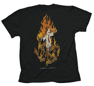 TOY MACHINE TEMPLETON CHARRED TEE BLACK