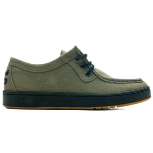 I-Path Cats Low Olive hemp Black side profile