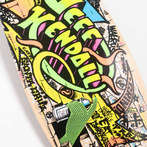 Kendall Santa Cruz skateboards grafitti reissue skateboard deck bottom image 