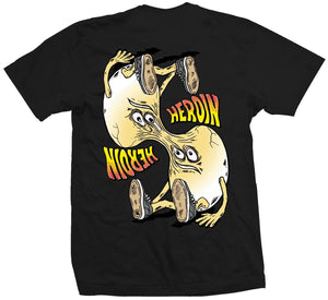 black heroin skateboards merged tee 