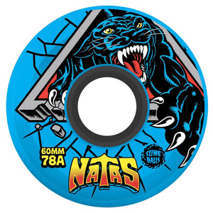 blue Natas panther slime balls reissue skateboard wheels 