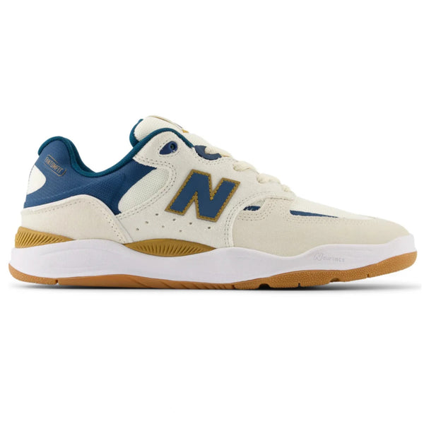 New Balance Number Tiago 1010 shoes beige blue side image