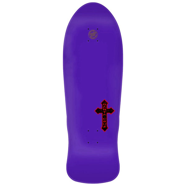 Brian purgatory purple reissue skateboard deck topside image