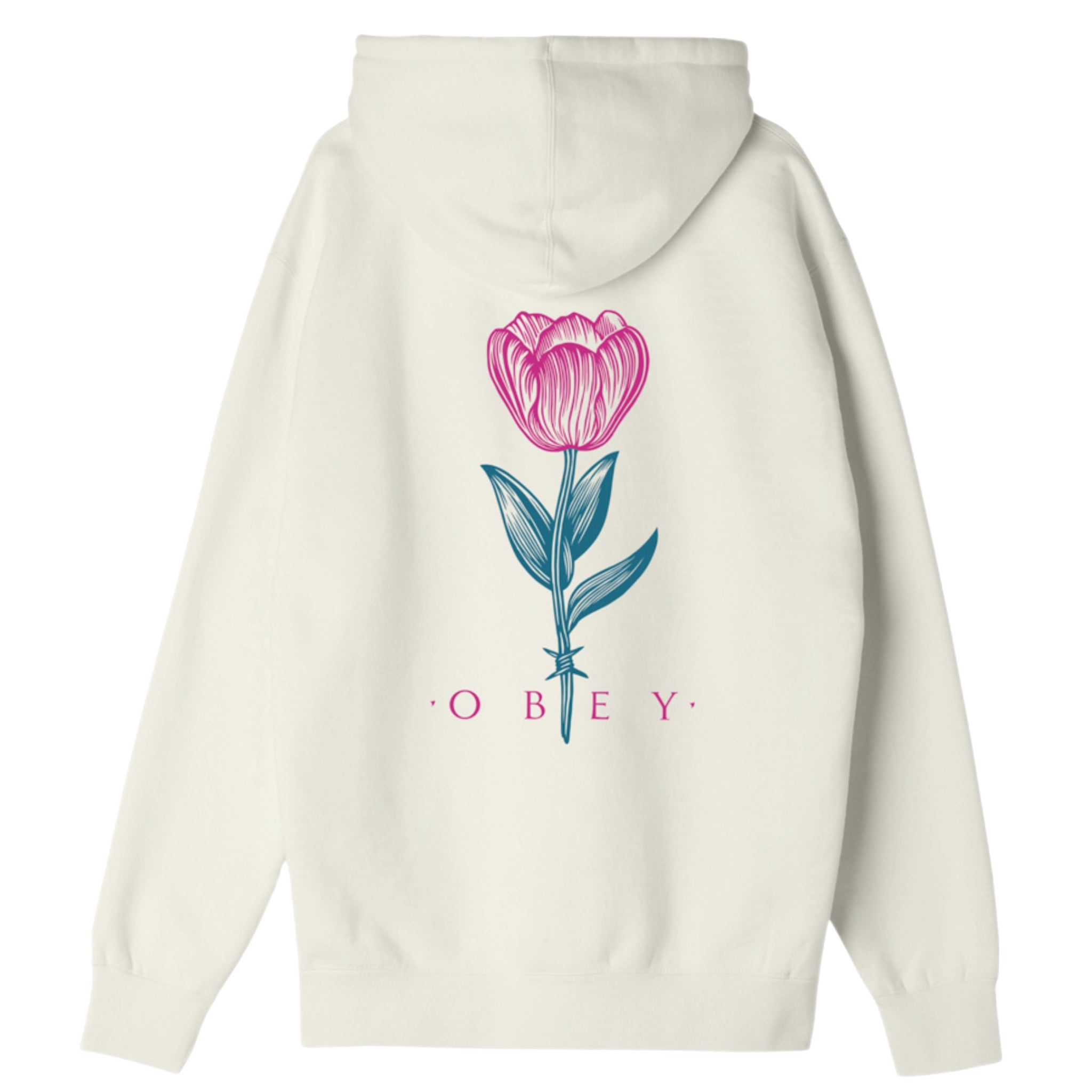 OBEY BARBWIRE FLOWER PULLOVER HOODIE