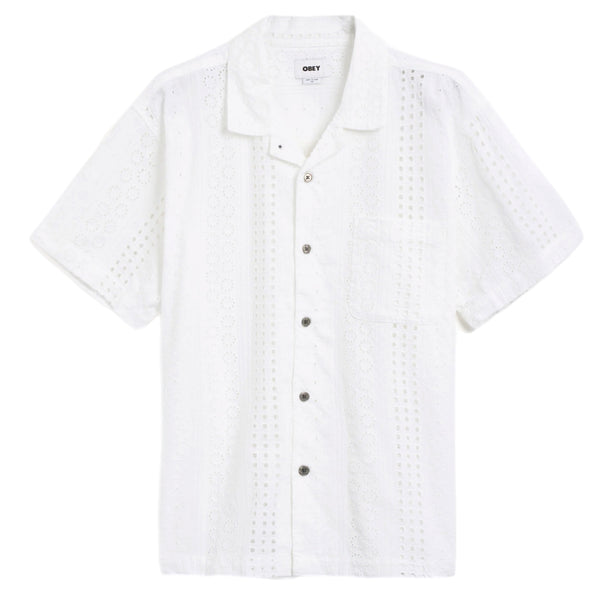 Obey Sunday Woven button up shirt front image