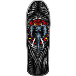 Powell Peralta Mike Vallely Elephant Reissue Skateboard Deck Silver Foil