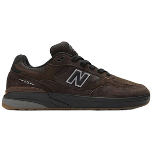  Wide New Balance Numeric 933 Andrew Reynolds skate shoes in Brown/Black with ABZORB midsole  side image