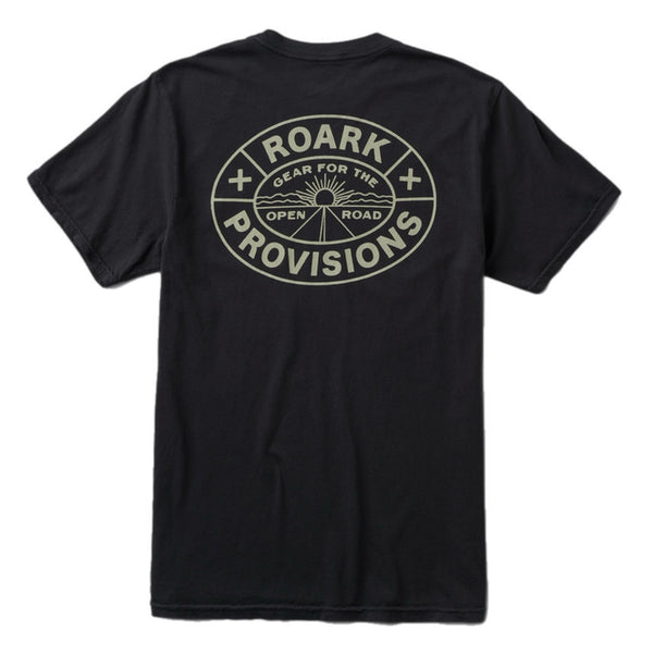 Roark Provisions Black Tee back logo images