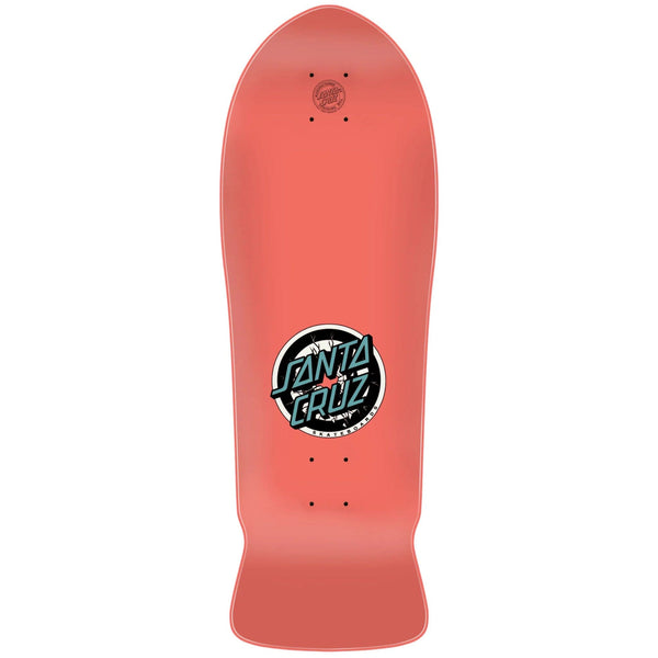 Top Image Santa Cruz Roskopp 3 Reissue skateboard deck with iconic 80s graphics, 7-ply North American Maple construction, and a durable design for skating or display.