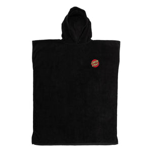 BLAK SANTA CRUZ CLASSIC DOT HOODED TOWEL PONCHO 