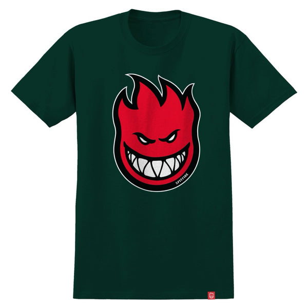 Spitfire big head forrest green t-shirt front image