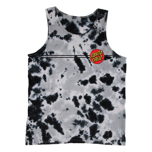 tie dye Santa Cruz dot tank top front image 