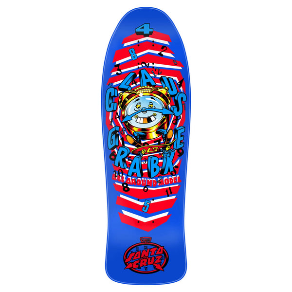 Santa Cruz Garble All Around Re Issue Blue skateboard deck