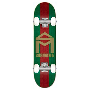Micro 6" sk8 Mafia skateboard complete red and green