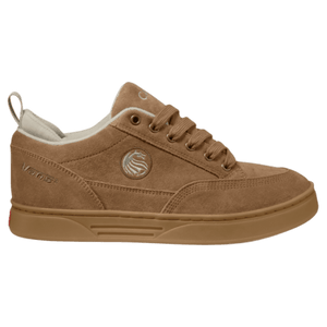 Vans Skate Cab 4 in brown with gum sole, suede and canvas upper skate shoe featuring mid-top design and updated performance features.
