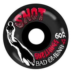 Black snot skateboard wheels Snelling bad omen pro wheels 99a