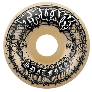 White spitfire skateboard wheel Full radio 54 mm T/funk