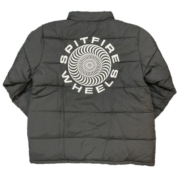 PITFIRE 87 SWIRL PUFFY JACKET BLACK BACK IMAGE