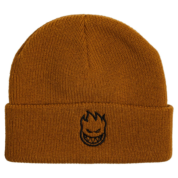 Brown Spitfire Cuff embroidered beanie