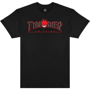 THRASHER X SPITFIRE BIGHEAD TEE BLACK