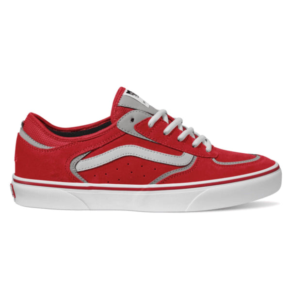 VANS ROWLEY SKATE SHOES RED WITH POP CUSH