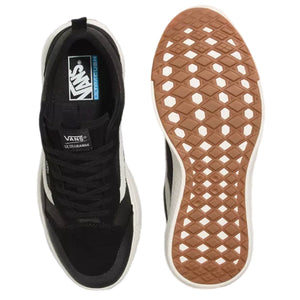 Vans Ultrarange MTE herringbone black top and side view shoes
