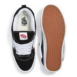 Vans Knu Skool Black White Shoes top and bottom image