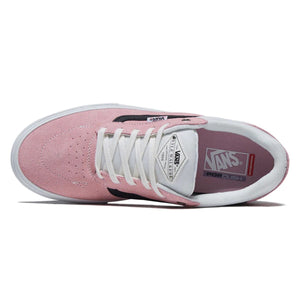 Vans walker pro skate shoes in color pink white top images