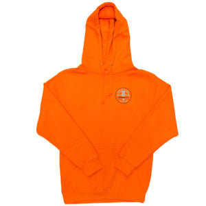 orange aa circle logo hoodie front image