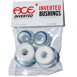 Ace Trucks Inverted Bushings set with silver cup washers – 94a top and 86a bottom for AF1 Inverted trucks.