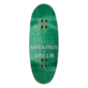 top image of amateur x heroin skateboard fingerboard made by maple top image egg shape