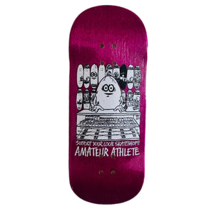bottom image of amateur x heroin skateboards popsicle fingerboard 