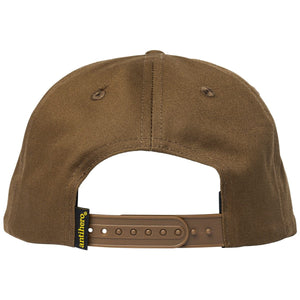 brown anti hero skateboards snapback brown and orange back image 