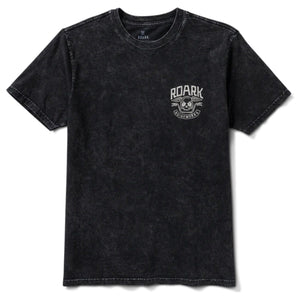 Back view of tee highlighting full silhouette and faded finish