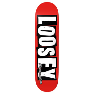 Baker Brand Logo Loosey 8.5 skateboard deck in red