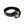 Loosey x Baker Black Belt with silver studs on pure white background