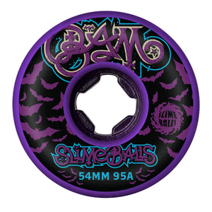 purple slime balls skateboard wheels Bam Guest pro  54mm 95a hardness