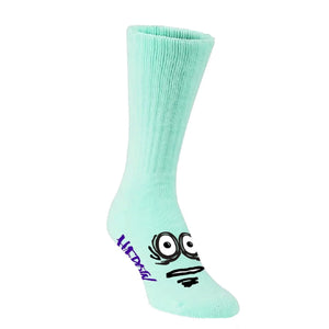 Mint green egg eyes socks 