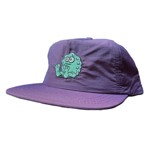 eggplant color jsnapbat snot wheels booger logo hat