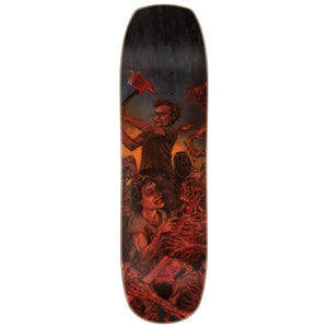 creature x cannibal corpse chaos horrific skateboard deck bottom graphic
