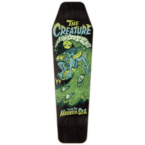 Top view of Creature Haunted Sea Coffin Deck 8.48"