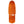 Wooden skateboard deck with a brand krooked orange top veneer