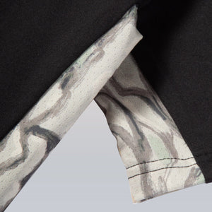 Side angle showing perforated under sleeve panel